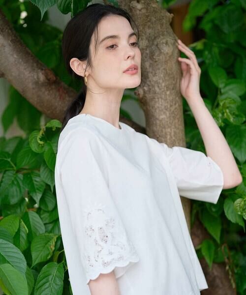 CHRISTIAN AUJARD / クリスチャン・オジャール カットソー | 刺繍スリーブプルオーバー | 詳細9