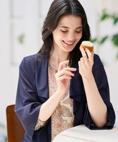 CHRISTIAN AUJARD / クリスチャン・オジャール カーディガン・ボレロ | シアーストライプ羽織り