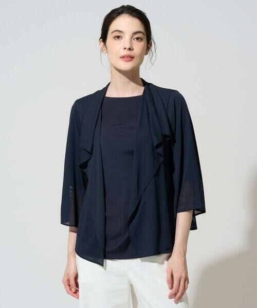 CHRISTIAN AUJARD / クリスチャン・オジャール カーディガン・ボレロ | シアーストライプ羽織り | 詳細4