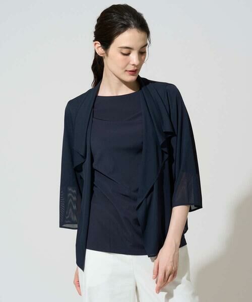 CHRISTIAN AUJARD / クリスチャン・オジャール カーディガン・ボレロ | シアーストライプ羽織り | 詳細5