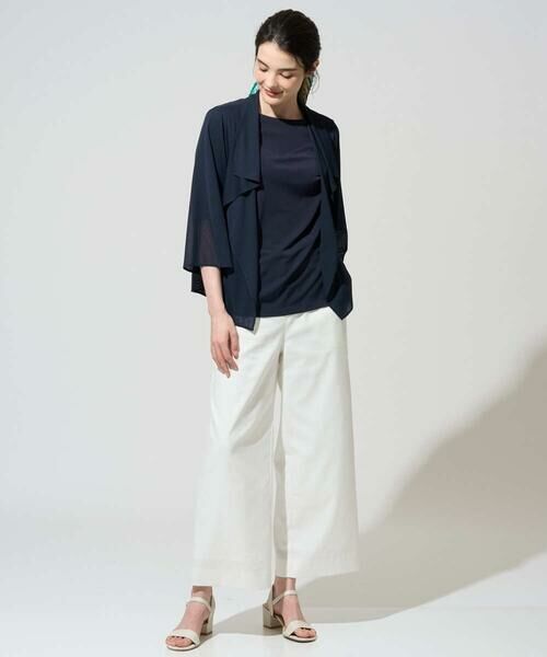 CHRISTIAN AUJARD / クリスチャン・オジャール カーディガン・ボレロ | シアーストライプ羽織り | 詳細6