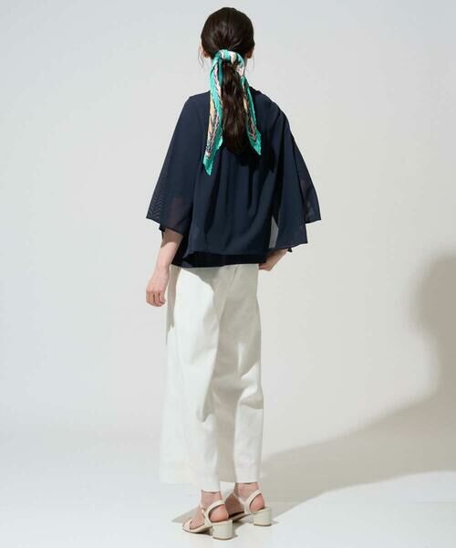 CHRISTIAN AUJARD / クリスチャン・オジャール カーディガン・ボレロ | シアーストライプ羽織り | 詳細7