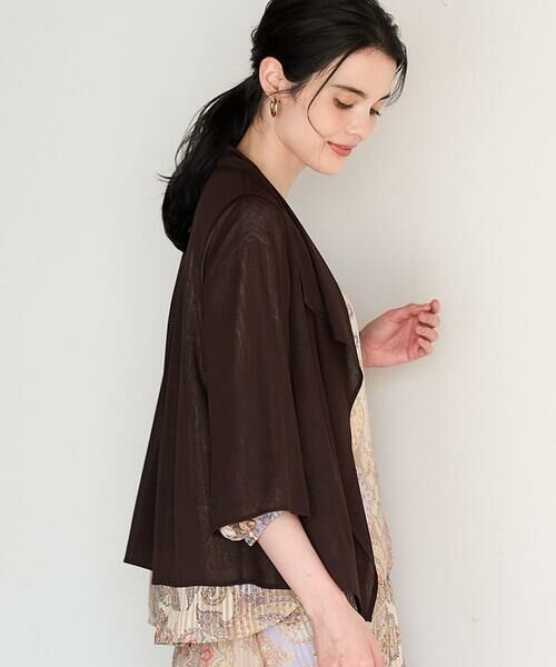 CHRISTIAN AUJARD / クリスチャン・オジャール カーディガン・ボレロ | シアーストライプ羽織り | 詳細11