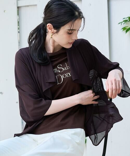 CHRISTIAN AUJARD / クリスチャン・オジャール カーディガン・ボレロ | シアーストライプ羽織り | 詳細13