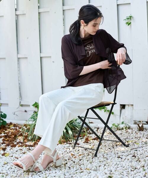 CHRISTIAN AUJARD / クリスチャン・オジャール カーディガン・ボレロ | シアーストライプ羽織り | 詳細16