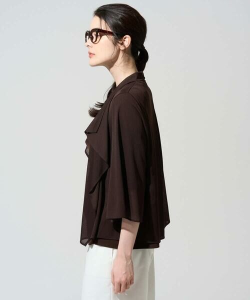 CHRISTIAN AUJARD / クリスチャン・オジャール カーディガン・ボレロ | シアーストライプ羽織り | 詳細19