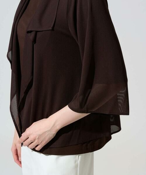 CHRISTIAN AUJARD / クリスチャン・オジャール カーディガン・ボレロ | シアーストライプ羽織り | 詳細8