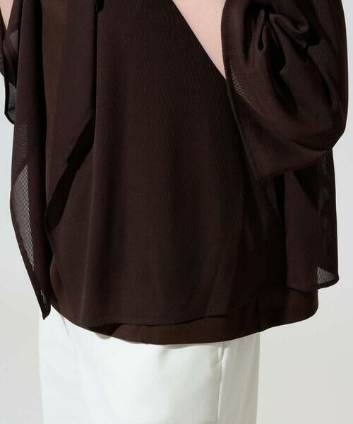 CHRISTIAN AUJARD / クリスチャン・オジャール カーディガン・ボレロ | シアーストライプ羽織り | 詳細9