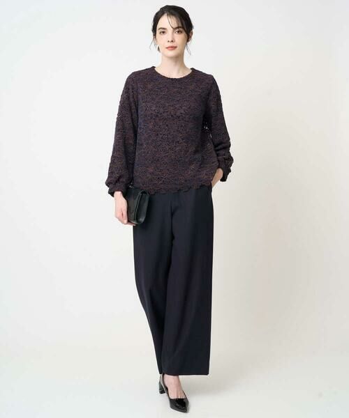 CHRISTIAN AUJARD Lサイズ / クリスチャン・オジャール　エルサイズ シャツ・ブラウス | 【大きいサイズ】フラワーモールレースブラウス | 詳細8