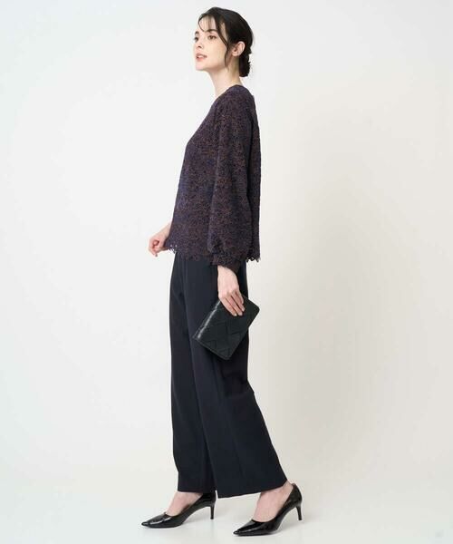 CHRISTIAN AUJARD Lサイズ / クリスチャン・オジャール　エルサイズ シャツ・ブラウス | 【大きいサイズ】フラワーモールレースブラウス | 詳細9