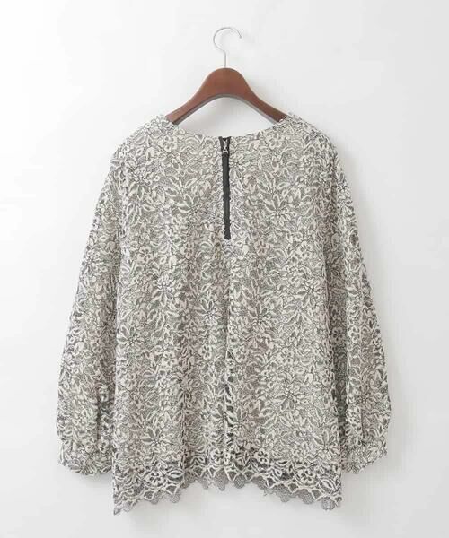 CHRISTIAN AUJARD Lサイズ / クリスチャン・オジャール　エルサイズ シャツ・ブラウス | 【大きいサイズ】フラワーモールレースブラウス | 詳細30