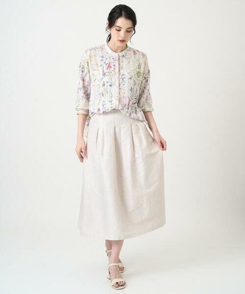 CHRISTIAN AUJARD Lサイズ / クリスチャン・オジャール　エルサイズ シャツ・ブラウス | 【大きいサイズ】ボタニカルフラワーブラウス | 詳細19