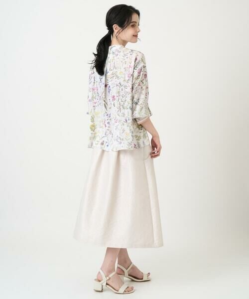 CHRISTIAN AUJARD Lサイズ / クリスチャン・オジャール　エルサイズ シャツ・ブラウス | 【大きいサイズ】ボタニカルフラワーブラウス | 詳細2