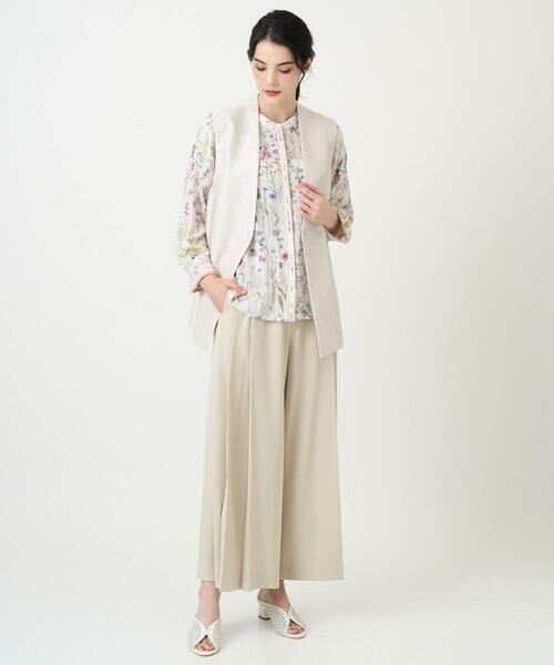 CHRISTIAN AUJARD Lサイズ / クリスチャン・オジャール　エルサイズ シャツ・ブラウス | 【大きいサイズ】ボタニカルフラワーブラウス | 詳細20