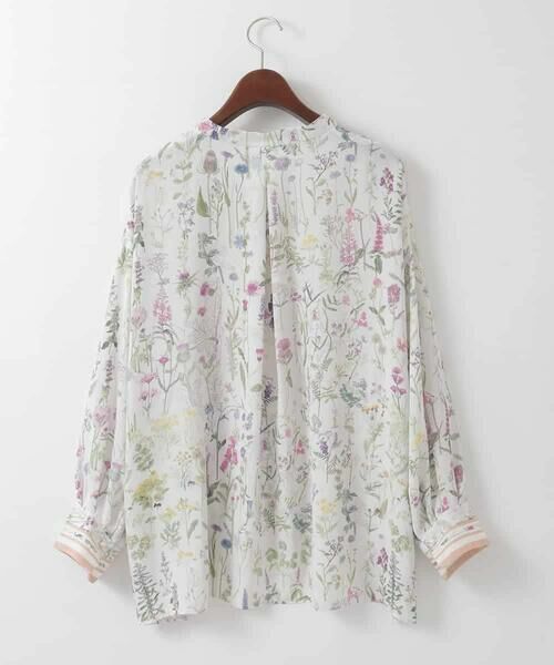CHRISTIAN AUJARD Lサイズ / クリスチャン・オジャール　エルサイズ シャツ・ブラウス | 【大きいサイズ】ボタニカルフラワーブラウス | 詳細4