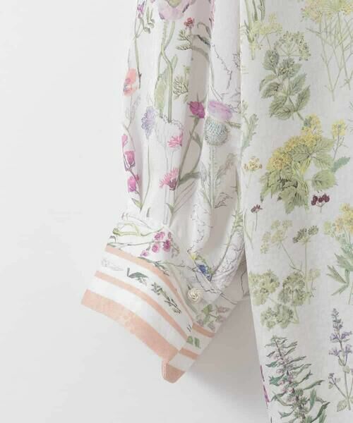 CHRISTIAN AUJARD Lサイズ / クリスチャン・オジャール　エルサイズ シャツ・ブラウス | 【大きいサイズ】ボタニカルフラワーブラウス | 詳細9