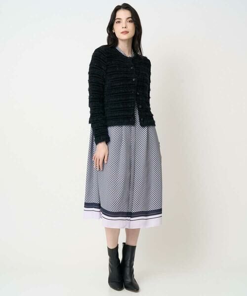 CHRISTIAN AUJARD Lサイズ / クリスチャン・オジャール　エルサイズ ロング・マキシ丈ワンピース | 【大きいサイズ】棒タイ付プリントワンピース | 詳細20