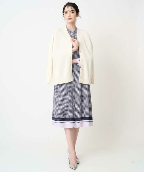 CHRISTIAN AUJARD Lサイズ / クリスチャン・オジャール　エルサイズ ロング・マキシ丈ワンピース | 【大きいサイズ】棒タイ付プリントワンピース | 詳細21