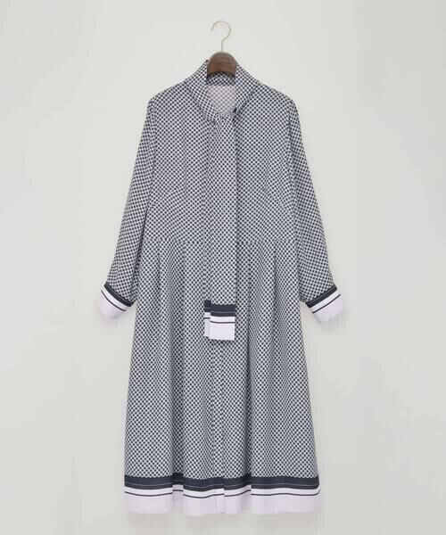 CHRISTIAN AUJARD Lサイズ / クリスチャン・オジャール　エルサイズ ロング・マキシ丈ワンピース | 【大きいサイズ】棒タイ付プリントワンピース | 詳細23