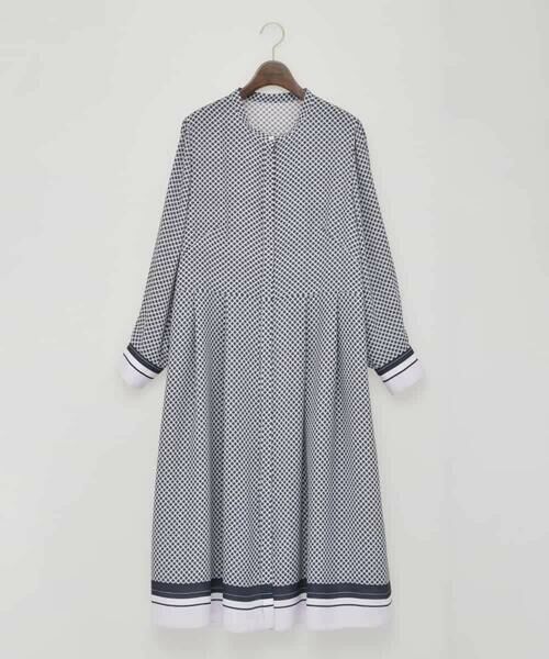 CHRISTIAN AUJARD Lサイズ / クリスチャン・オジャール　エルサイズ ロング・マキシ丈ワンピース | 【大きいサイズ】棒タイ付プリントワンピース | 詳細30