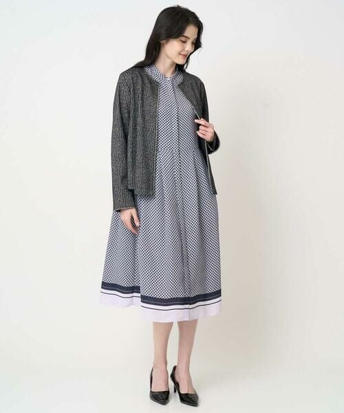 CHRISTIAN AUJARD Lサイズ / クリスチャン・オジャール　エルサイズ ロング・マキシ丈ワンピース | 【大きいサイズ】棒タイ付プリントワンピース | 詳細8