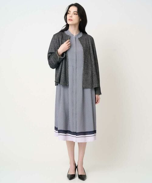 CHRISTIAN AUJARD Lサイズ / クリスチャン・オジャール　エルサイズ ロング・マキシ丈ワンピース | 【大きいサイズ】棒タイ付プリントワンピース | 詳細9