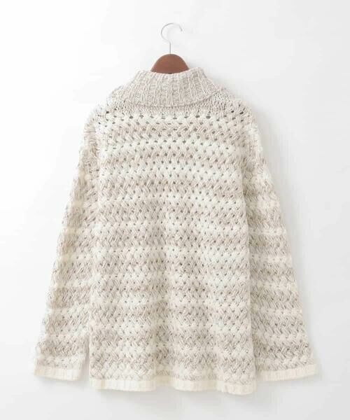 CHRISTIAN AUJARD Lサイズ / クリスチャン・オジャール　エルサイズ ニット・セーター | 【大きいサイズ】バスケットジャガードプルオーバーニット | 詳細12