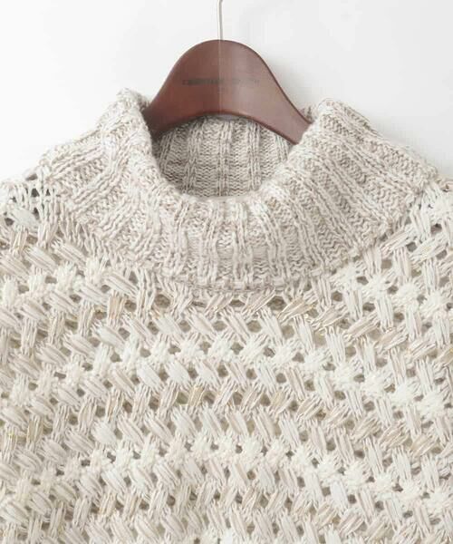 CHRISTIAN AUJARD Lサイズ / クリスチャン・オジャール　エルサイズ ニット・セーター | 【大きいサイズ】バスケットジャガードプルオーバーニット | 詳細13