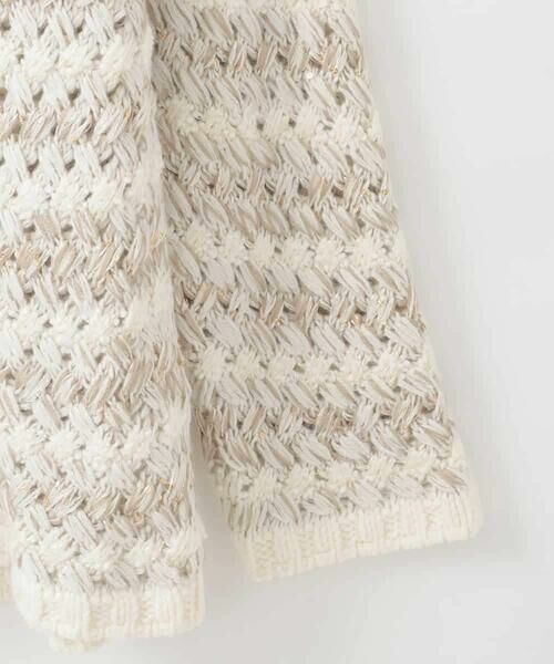 CHRISTIAN AUJARD Lサイズ / クリスチャン・オジャール　エルサイズ ニット・セーター | 【大きいサイズ】バスケットジャガードプルオーバーニット | 詳細14