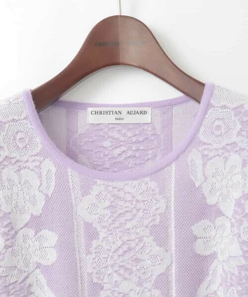 CHRISTIAN AUJARD Lサイズ / クリスチャン・オジャール　エルサイズ ニット・セーター | 【大きいサイズ】レーシージャガードニットプルオーバー | 詳細10