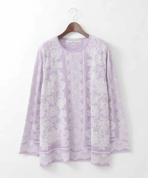 CHRISTIAN AUJARD Lサイズ / クリスチャン・オジャール　エルサイズ ニット・セーター | 【大きいサイズ】レーシージャガードニットプルオーバー | 詳細8