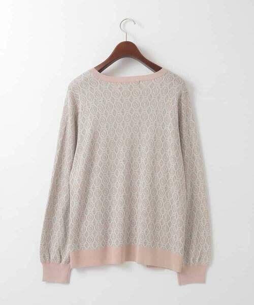 CHRISTIAN AUJARD Lサイズ / クリスチャン・オジャール　エルサイズ ニット・セーター | 【大きいサイズ】ジオメトリックジャカードニット | 詳細4