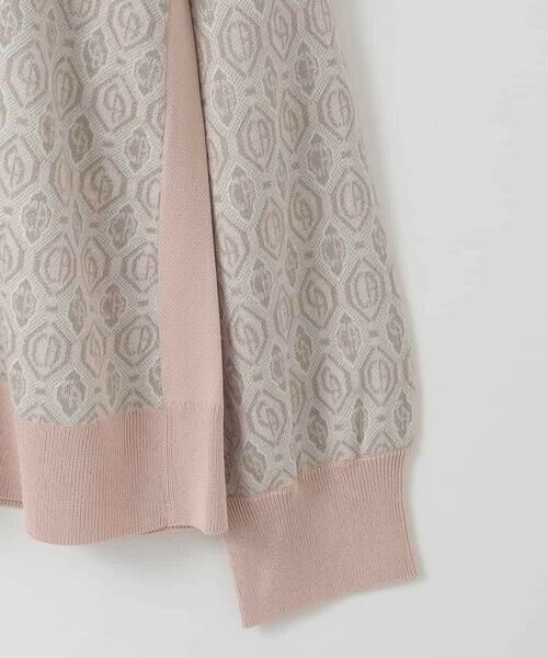 CHRISTIAN AUJARD Lサイズ / クリスチャン・オジャール　エルサイズ ニット・セーター | 【大きいサイズ】ジオメトリックジャカードニット | 詳細6