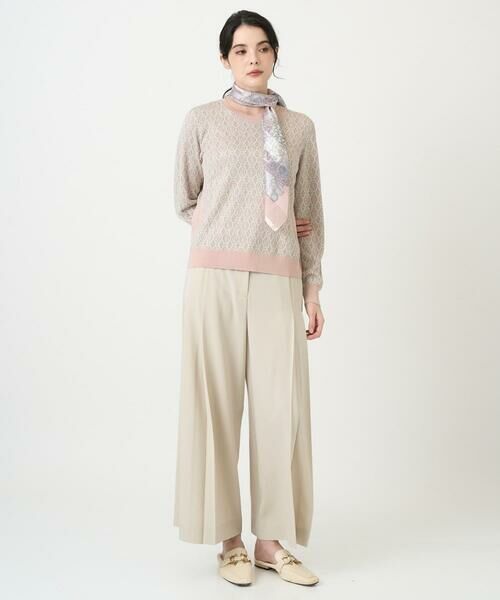 CHRISTIAN AUJARD Lサイズ / クリスチャン・オジャール　エルサイズ ニット・セーター | 【大きいサイズ】ジオメトリックジャカードニット | 詳細8