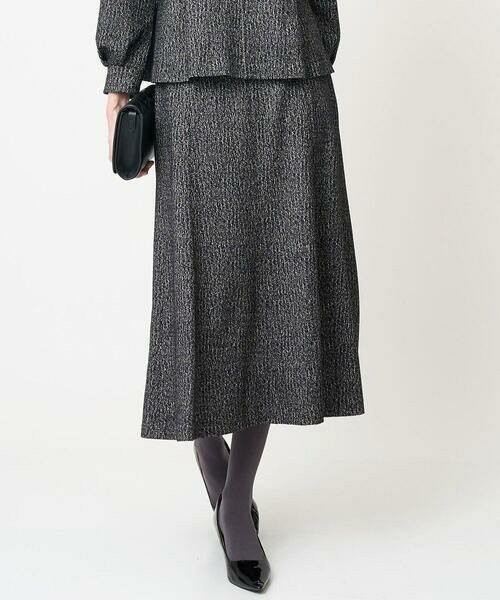 CHRISTIAN AUJARD Lサイズ / クリスチャン・オジャール　エルサイズ ロング・マキシ丈スカート | 【大きいサイズ/セットアップ対応】ラメジャージースカート | 詳細1