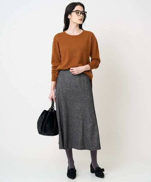 CHRISTIAN AUJARD Lサイズ / クリスチャン・オジャール　エルサイズ ロング・マキシ丈スカート | 【大きいサイズ/セットアップ対応】ラメジャージースカート | 詳細25