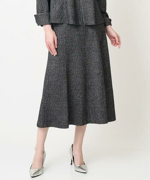 CHRISTIAN AUJARD Lサイズ / クリスチャン・オジャール　エルサイズ ロング・マキシ丈スカート | 【大きいサイズ/セットアップ対応】ラメジャージースカート | 詳細3