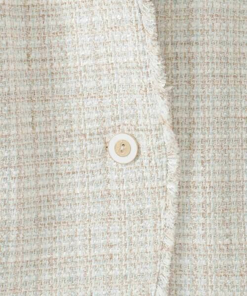 CHRISTIAN AUJARD Lサイズ / クリスチャン・オジャール　エルサイズ ノーカラージャケット | 【大きいサイズ】シャイニーツィードジャケット | 詳細16