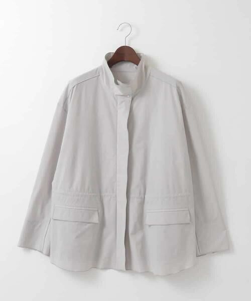 CHRISTIAN AUJARD Lサイズ / クリスチャン・オジャール　エルサイズ ノーカラージャケット | 【大きいサイズ/シワになりにくい】タフタジップジャケット | 詳細3