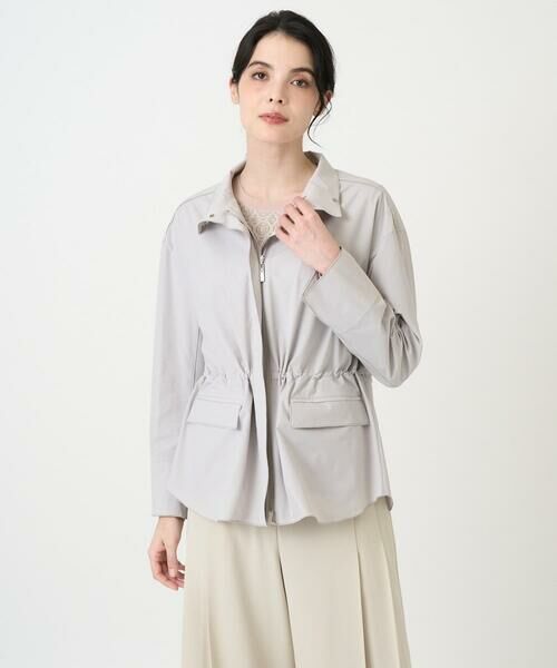 CHRISTIAN AUJARD Lサイズ / クリスチャン・オジャール　エルサイズ ノーカラージャケット | 【大きいサイズ/シワになりにくい】タフタジップジャケット | 詳細6