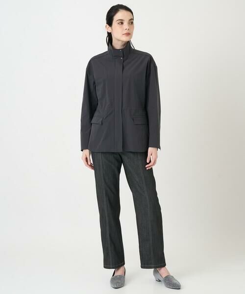 CHRISTIAN AUJARD Lサイズ / クリスチャン・オジャール　エルサイズ ノーカラージャケット | 【大きいサイズ/シワになりにくい】タフタジップジャケット | 詳細15