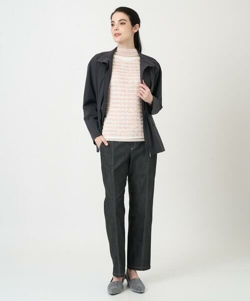 CHRISTIAN AUJARD Lサイズ / クリスチャン・オジャール　エルサイズ ノーカラージャケット | 【大きいサイズ/シワになりにくい】タフタジップジャケット | 詳細16