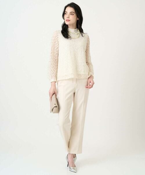 CHRISTIAN AUJARD Lサイズ / クリスチャン・オジャール　エルサイズ カットソー | 【大きいサイズ】フラワーチュールレースカットソー | 詳細11