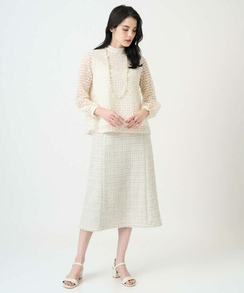 CHRISTIAN AUJARD Lサイズ / クリスチャン・オジャール　エルサイズ カットソー | 【大きいサイズ】フラワーチュールレースカットソー | 詳細16