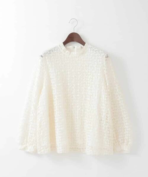 CHRISTIAN AUJARD Lサイズ / クリスチャン・オジャール　エルサイズ カットソー | 【大きいサイズ】フラワーチュールレースカットソー | 詳細3