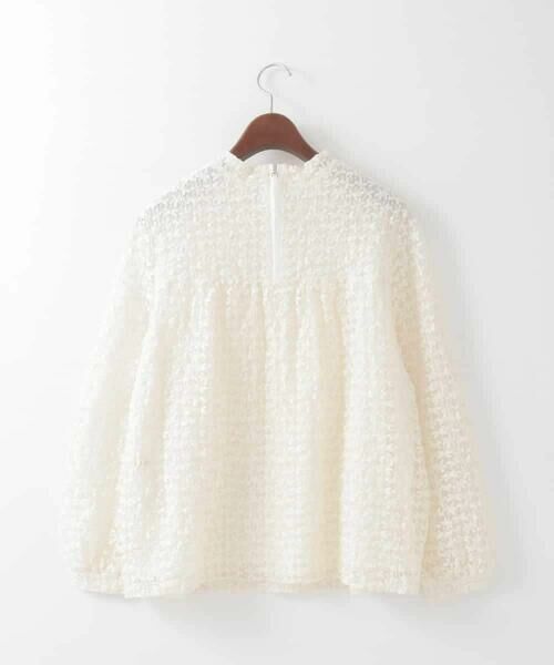 CHRISTIAN AUJARD Lサイズ / クリスチャン・オジャール　エルサイズ カットソー | 【大きいサイズ】フラワーチュールレースカットソー | 詳細4