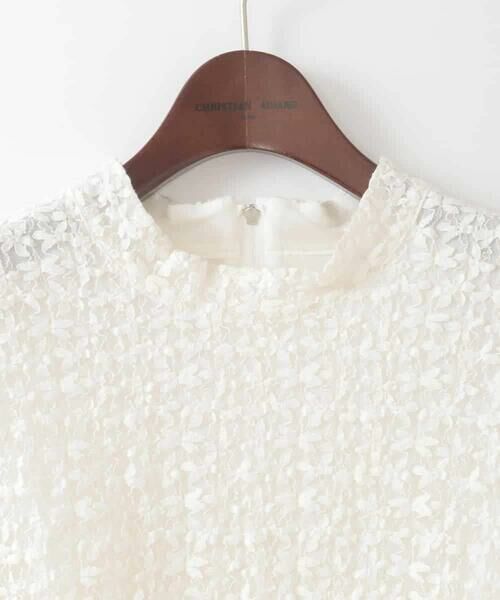 CHRISTIAN AUJARD Lサイズ / クリスチャン・オジャール　エルサイズ カットソー | 【大きいサイズ】フラワーチュールレースカットソー | 詳細5