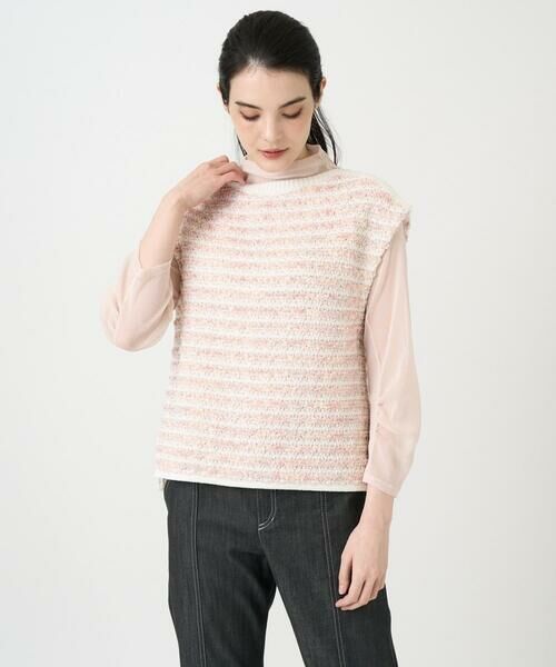 CHRISTIAN AUJARD Lサイズ / クリスチャン・オジャール　エルサイズ カットソー | 【大きいサイズ】長袖ラメチュールカットソー | 詳細8