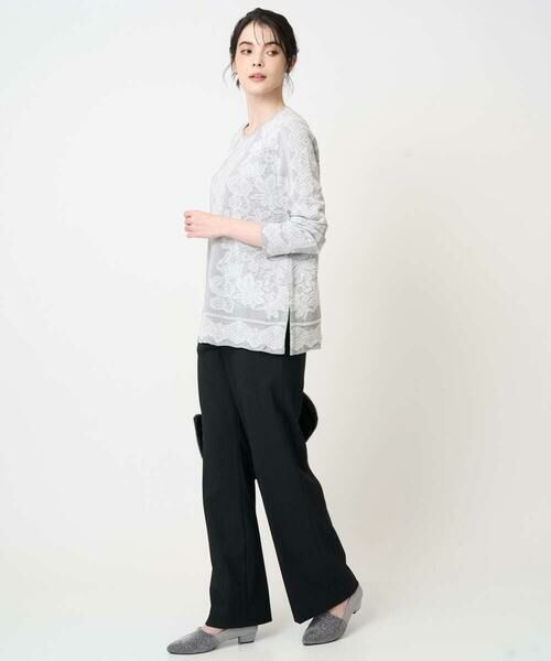 CHRISTIAN AUJARD Lサイズ / クリスチャン・オジャール　エルサイズ チノ・ワークパンツ | 【大きいサイズ】ラメストライプセミワイドパンツ | 詳細19