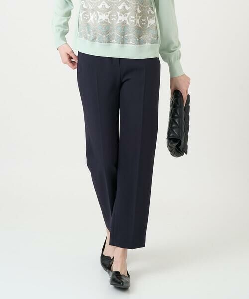 CHRISTIAN AUJARD Lサイズ / クリスチャン・オジャール　エルサイズ チノ・ワークパンツ | 【大きいサイズ】センタープレス美シルエットパンツ（ネイビー）